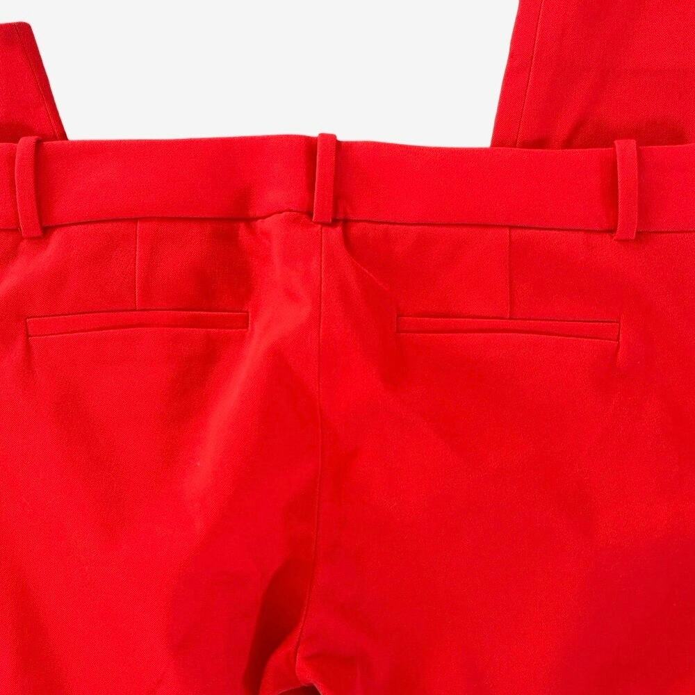 J.Crew Minnie Pants Women's 6 Tall Red Stretch Twill Preppy Work Quiet Luxury - Picture 8 of 9